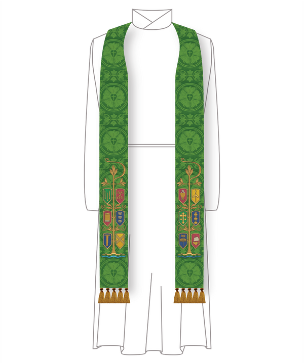 The 12 Apostle's Clergy Stole for Pastors or Priests Liturgical Stoles