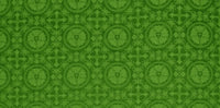 Luther Rose Liturgical Brocade Fabric - Green | Church Fabrics (All Colors)