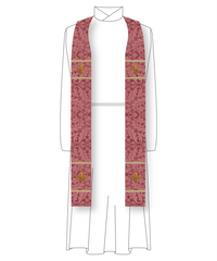 Coventry Rose Gaudete and Laetare Rose Pastor Priest Stole Vestment