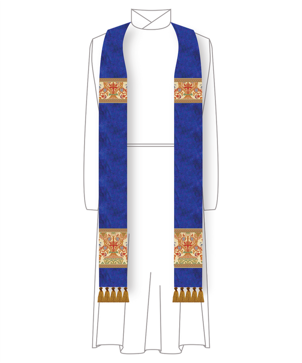 Silk Dupioni Pastoral Stole for Clergy, Priests, and Pastors 