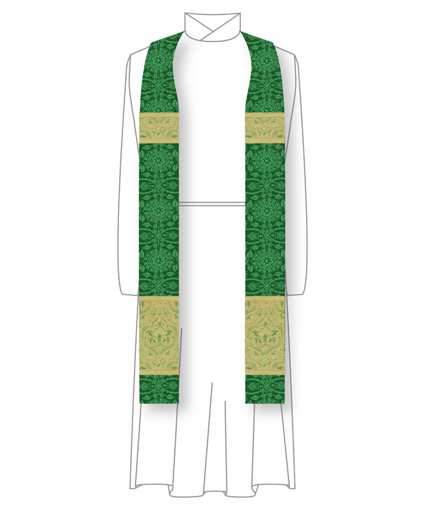 Green Priest Stole | Saint Michael Ecclesiastical Collection