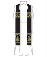 Silk Dupioni and Wakefield Priest Stole Clergy Liturgical Vestment