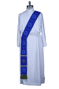 Advent Stole | Priests, Pastors, Deacons in Blue or Violet - Ecclesiastical Sewing