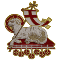 Agnus Dei Symbol | Embroidered Applique for Liturgical Vestments