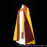 Cathedral Cope and Stole Fairford Golds | Priest Gold Cope - Ecclesiastical Sewing