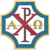 Chi Rho--Religious Machine Embroidery File - Ecclesiastical Sewing