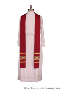 Ely Crown Clergy Stole | Pastoral or Priest Stoles | Ecclesiastical Sewing