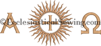 Dayspring Chalice Veil AO Design | Machine embroidery design  CHurch Vestments Ecclesiastical Sewing