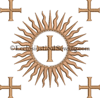 Dayspring Burse Machine Embroidery Design | Digital machine embroidery designs for Church Vestments Ecclesiastical Sewing