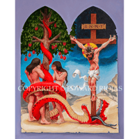 DEAR CHRISTIAN SALVATION VERTICAL Print | Edward Riojas Christian Art