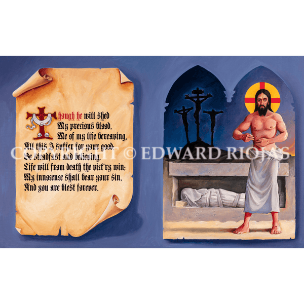 DEAR CHRISTIANS EASTER SPREAD Giclée Print| Edward Riojas Artwork