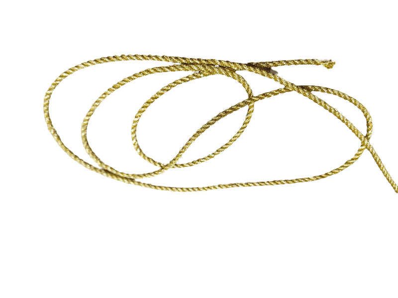 Gold Twist 2mm Cord | Gold Twist Couching Embroidery Cord