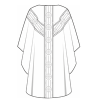 Gothic Chasuble Sewing Pattern For Priest Vestmetns | Church Vestment Sewing Pattern