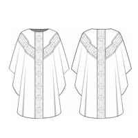 Gothic Chasuble Sewing Pattern | Church Vestment Priest Sewing Pattern Ecclesiastical Sewing