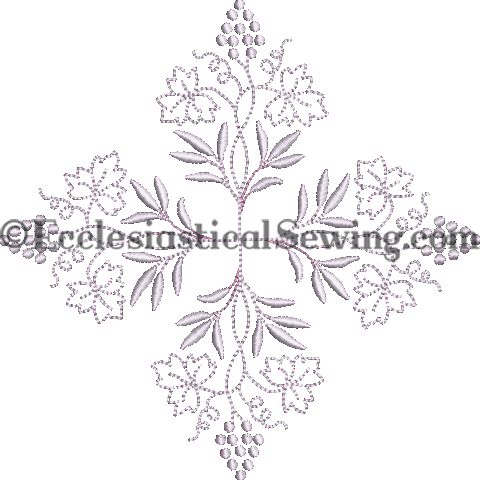 Grape Vine Altar Linen Embroidery | Machine Embroidery Digital Design