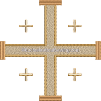 Jerusalem Cross Pastor Priest Vestments Embroidery Design | Church Vestment Digital Machine Embroidery Design Ecclesiastical Sewing