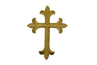 Cross Appliques w/ Iron On Backing & Latin Cross