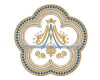 Marian Lace Border Digital Design | Machine Embroidery Marian Design - Ecclesiastical Sewing