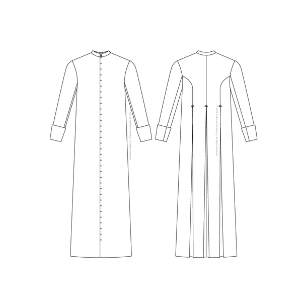 Priest or Pastor Cassock Sewing Pattern | Vestment Patterns - Ecclesiastical Sewing