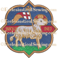 Pugin Agnus Dei Vintage Religious Machine Embroidery File - Ecclesiastical Sewing