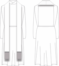 Transitional Deacon Priest Stole Pattern |Transitional Deacon Priest Sewing Pattern Ecclesiastical Sewing