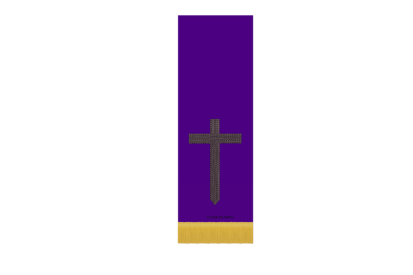Violet Cross Bible Marker Hanging | Lent Passion Collection - Ecclesiastical Sewing