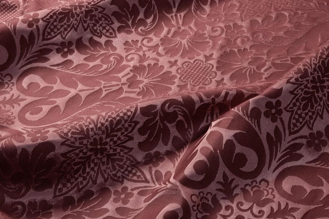 Rose damask in soft folds
