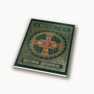 Handbook of Christian Symbolism by W. and G. Audsley, softcover reprint with a green and gold cover