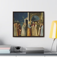 The Marriage of the Virgin Giotto di Bondone - c. 1305 - Premium Framed Wrapped Canvas| ecclesiastical-sewing