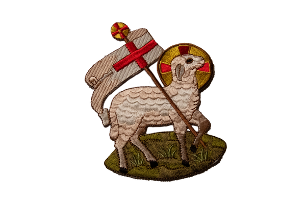 Agnus Dei Lamb of God Silk Applique|ecclesiastical-sewing