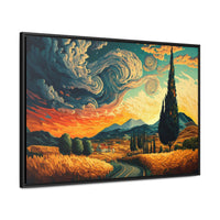 Home Wall Art Tuscan Themed Canvas Print Gift For Mom Tuscan Sunset