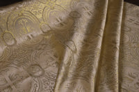 Special Purchase Oval and Cross Religious Brocade Fabric | Religious Brocade - Ecclesiastical Sewing