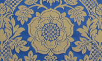 St. Margaret Rose Brocade Liturgical Fabric - Gold | Ecclesiastical Sewing