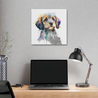 Cute Watercolor Puppy Playful Nursery Wall Decor for Your Little One