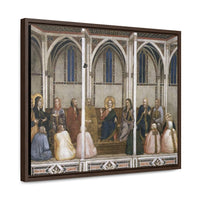 Christ among the Doctors Giotto di Bondone c 1311  c 1320 Canvas Print