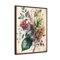 Green Sanctuary: Botanical Watercolor Print on Canvas - Minimalist Home Decor by Ecclesiastical Sewing