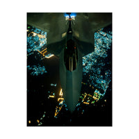 Dad's Birthday Gift | Nighttime Refueling - F-22 Raptor & KC-10 Extender Premium Man Cave Poster | ecclesiastical-sewing