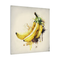  Banana Watercolor Square Canvas Print Gift for Any Occasion
