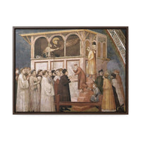 Raising of the-Boy in Sessa Giotto di Bondone c. 1311 - 1320 Canvas