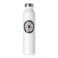 Slim Water Bottle Luther Rose Reformation Gift For Pastor Lutheran Gifts Church Kitchen Youth Group Sunday School| ecclesiastical-sewing