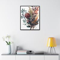 Floral Oasis | Botanical Watercolor Canvas Print - Perfect Mom Gift |  ecclesiastical-sewing