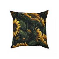Sunflower Bliss: Premium Square Cushion/Pillow with Boho Design for a Modern Minimalist Home| ecclesiastical-sewing