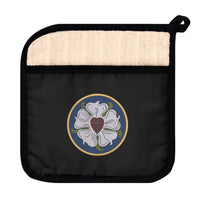 Functional Kitchen: Pot Holder with Pocket Luther Rose for Mom Gift
