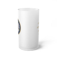 Mighty Fortress Is Our God Luther Rose Frosted Glass Beer Mug