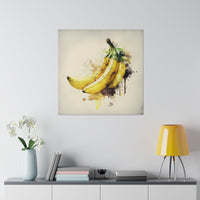  Banana Watercolor Square Canvas Print Gift for Any Occasion