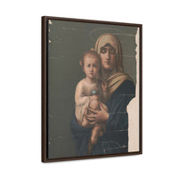 Madonna and Jesus Holding the World Canvas Wall Art Christian Gift