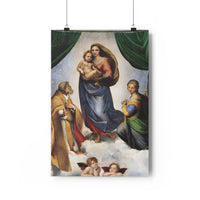 Raphael's The Sistine Madonna (1512) Poster Print Gift For Grandma