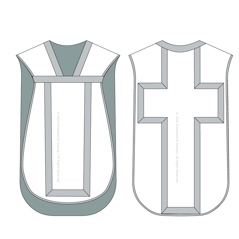 Cross Appliques w/ Iron On Backing & Latin Cross (For Vestments)