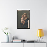 Madonna and Jesus Holding the World Canvas Wall Art Christian Gift