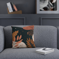 Stylish Comfort: Premium Square Cushion/Pillow with Floral/Botanical Boho Design for a Modern Minimalist Home| ecclesiastical-sewing